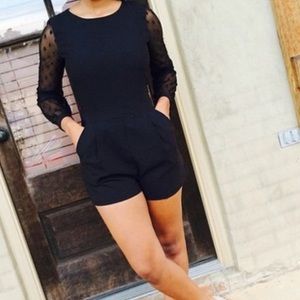 DRESSY BLACK ROMPER!